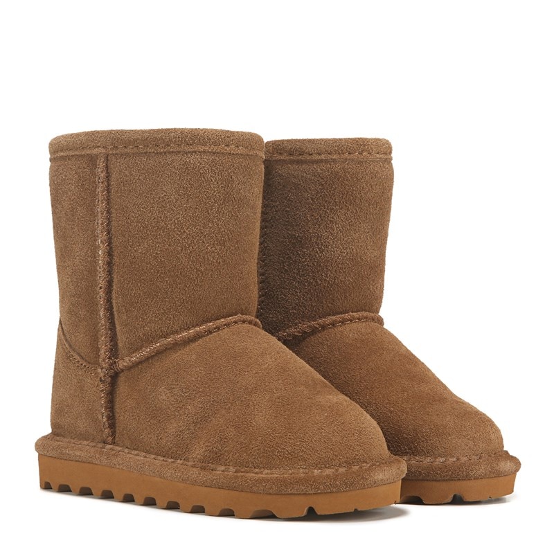 Bearpaw Kids' Elle Zip Short Water Resistant Boot Toddler/Little Kid Boots (Hickory) - Size 5.0 M