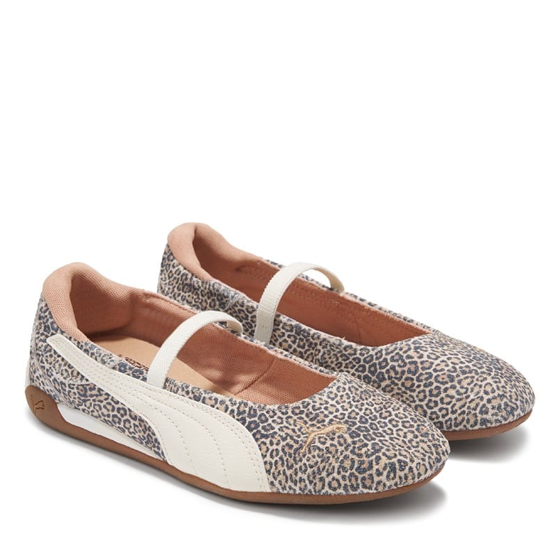 Puma Women's Replicatch Ballet Sneakers (Leopard) - Size 6.0 M