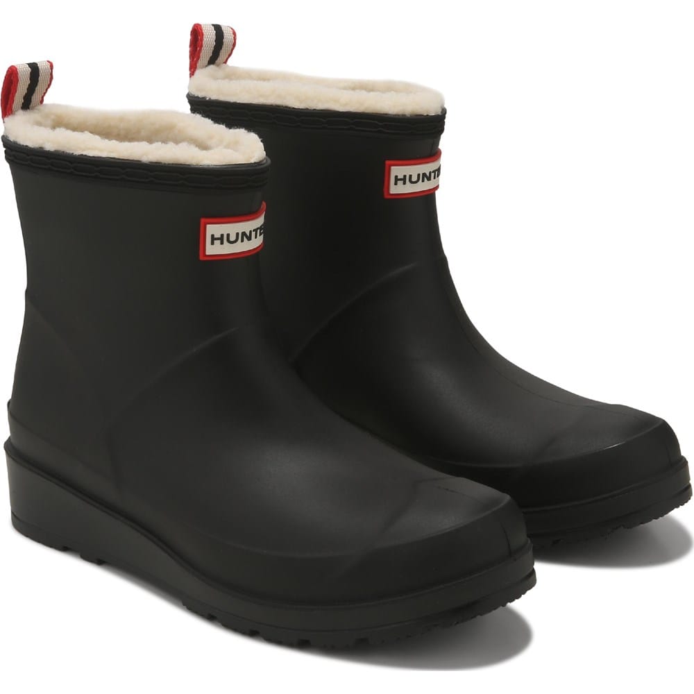 Hunter Women's Theezy Lined Waterproof Rain Boots (Black) - Size 5.0 M