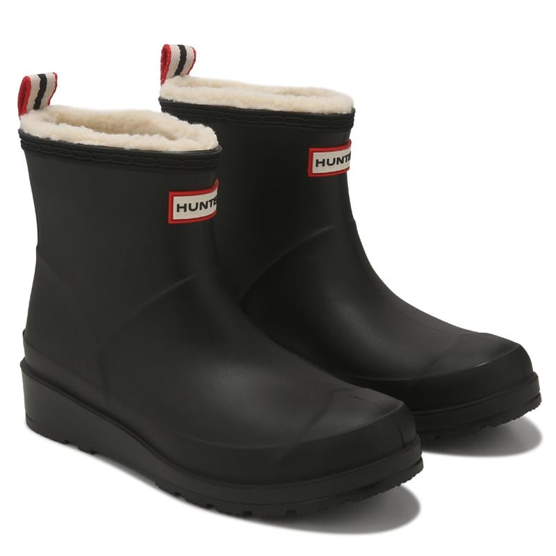 Hunter Women's Theezy Lined Waterproof Rain Boots (Black) - Size 5.0 M