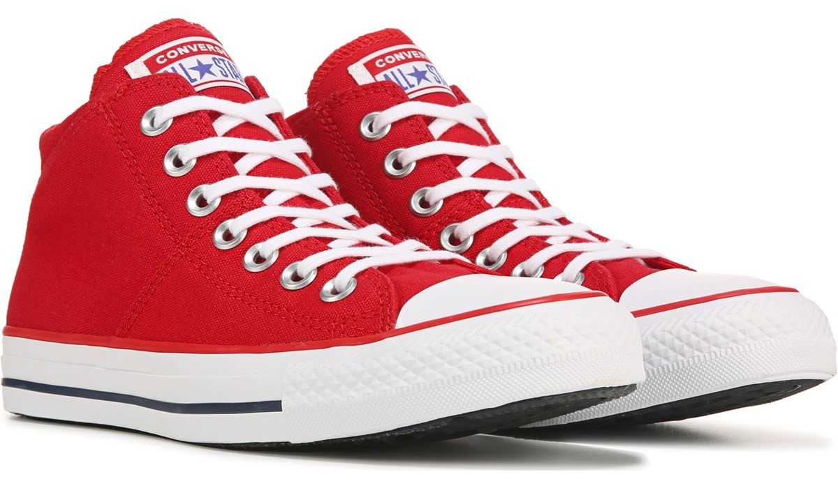 all red converse womens