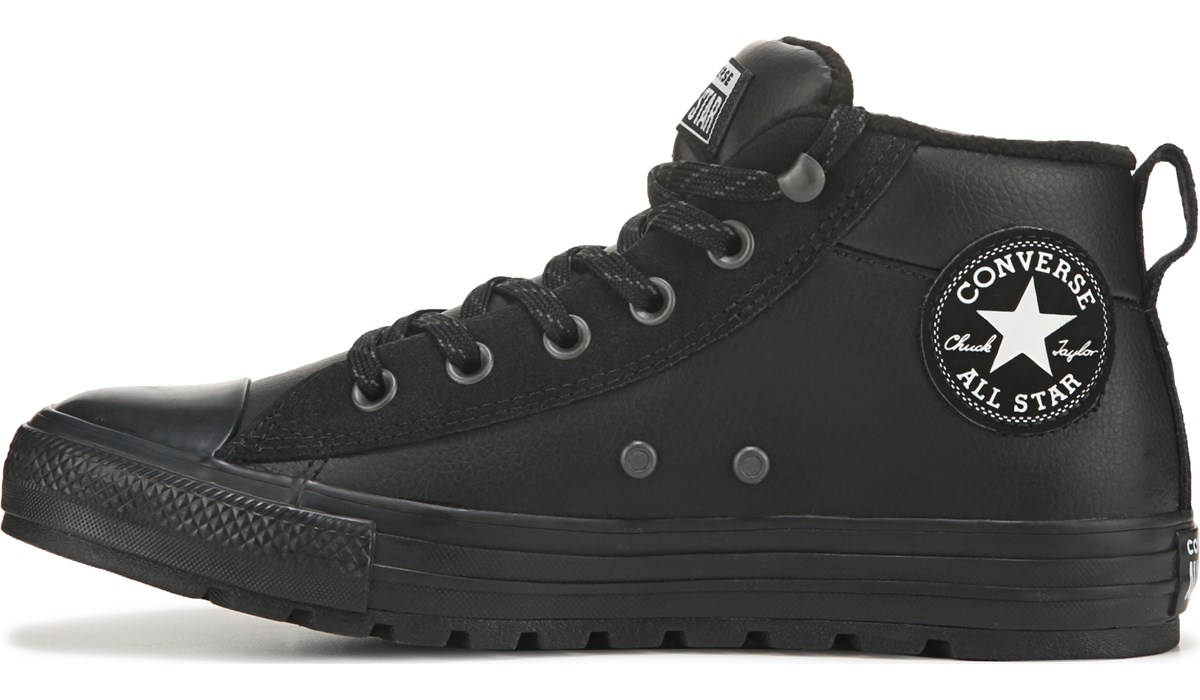 converse leather boots mens