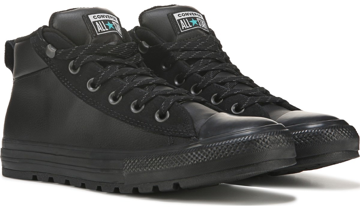 black high top converse famous footwear