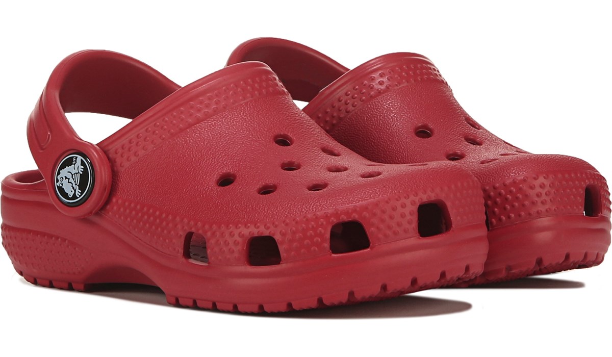 kids red crocs