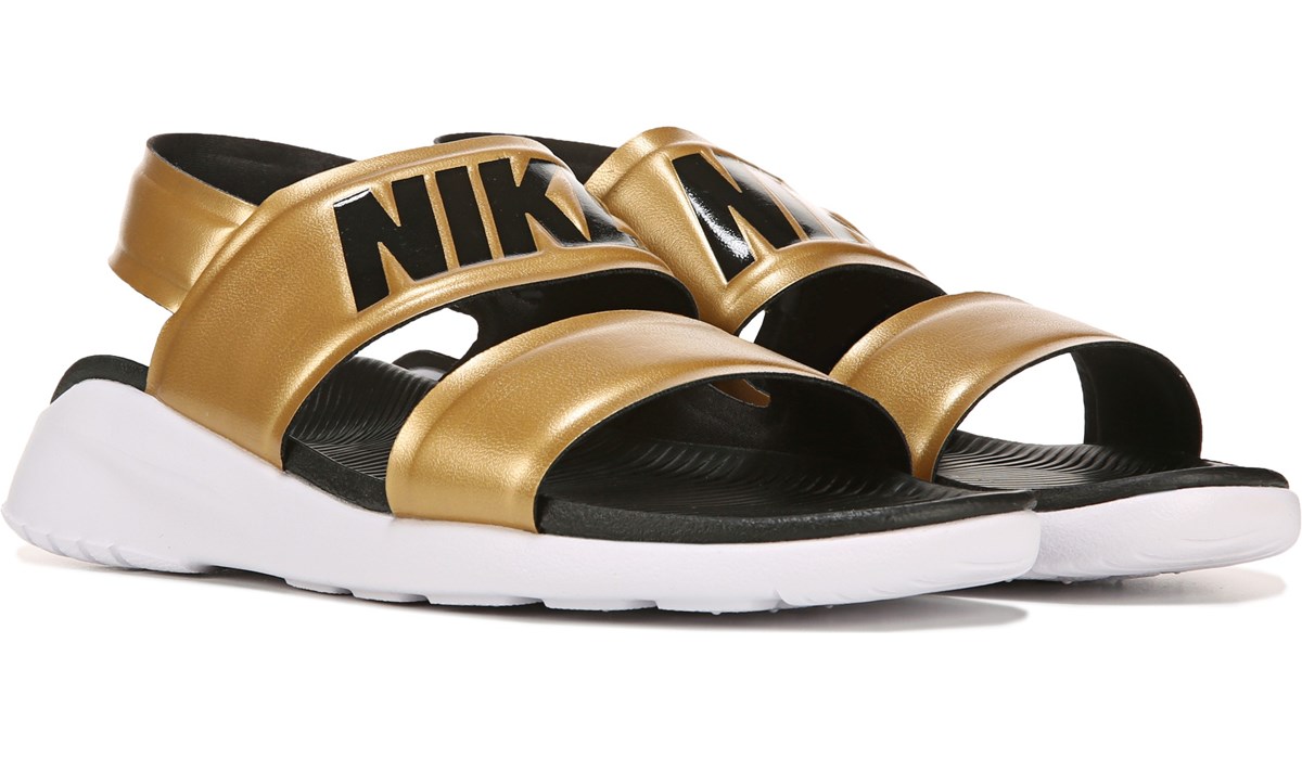 nike tanjun sandals gold