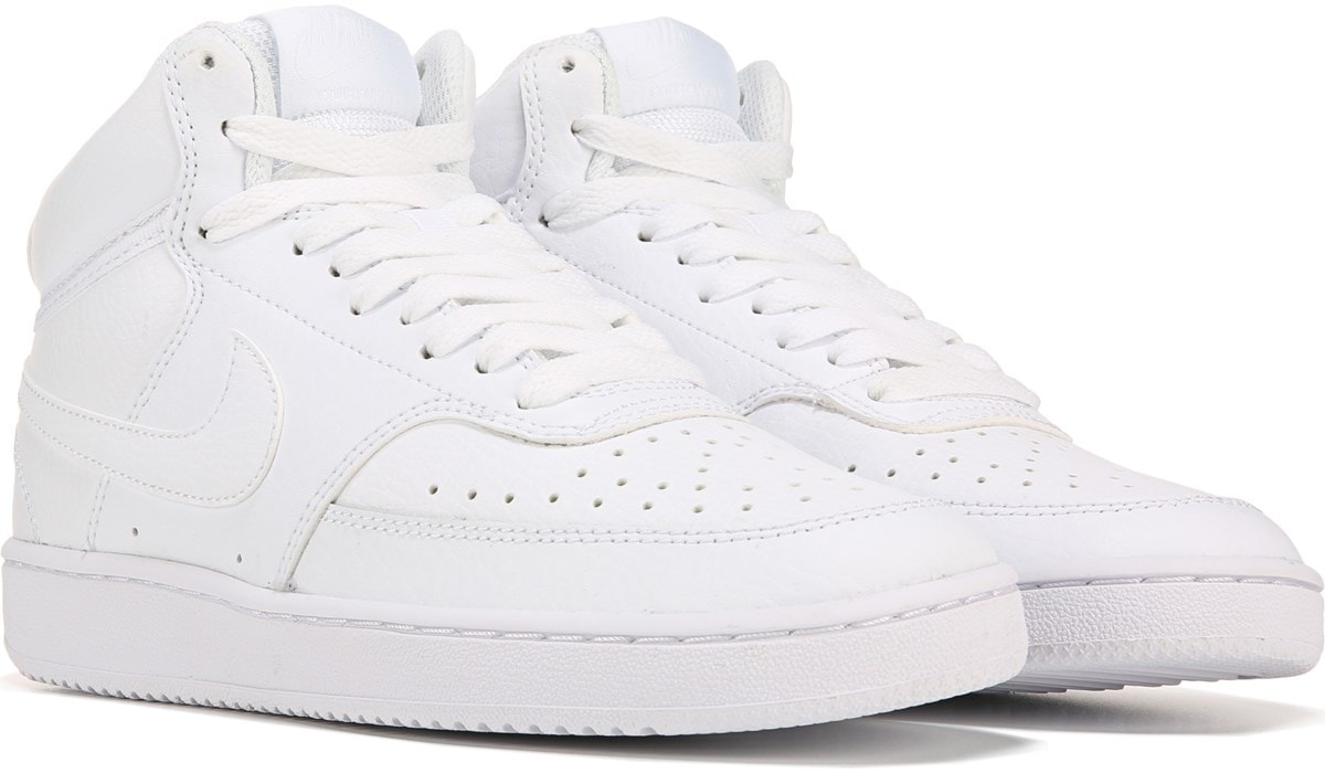 all white nike high tops womens