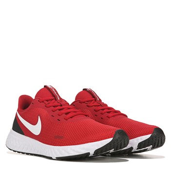 red nike athletic shoes