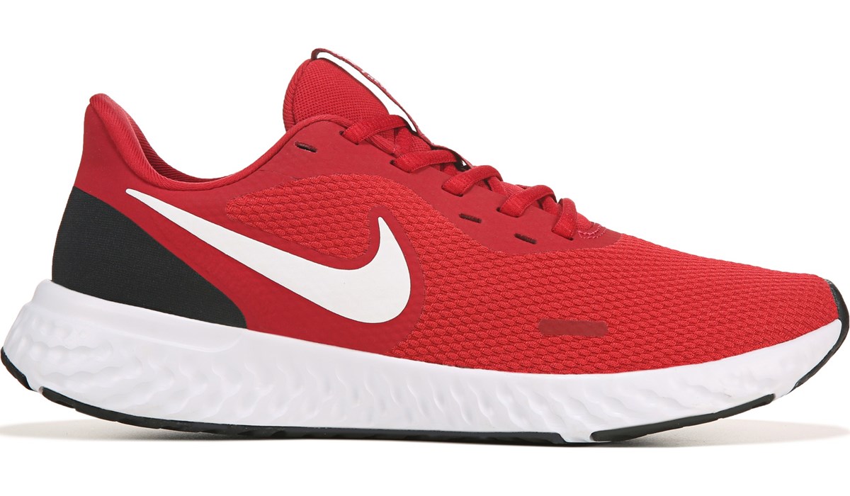 nike revolution 5 red and black
