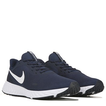navy nike running shoes