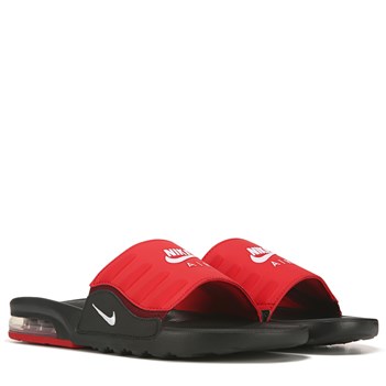 mens red nike slides