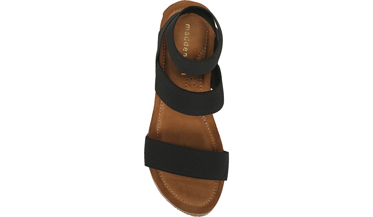 madden girl zoeyy cork wedge sandal