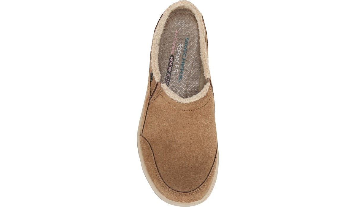 skechers relaxed fit easy going latte clog