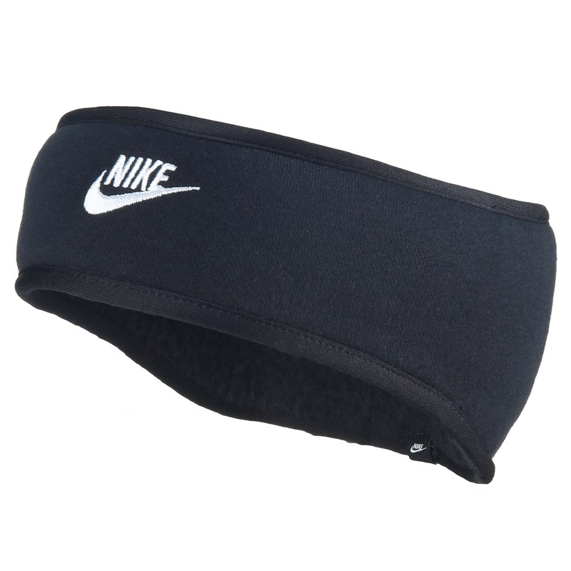 Nike Women's Club Fleece Headband Accessories (Black/White) - Size 0.0 OT