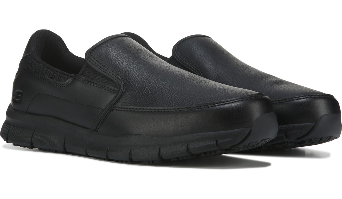 skechers slip on work boots