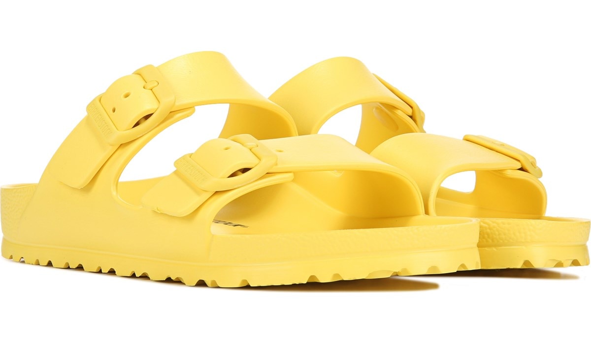 Birkenstock Women's Arizona Sandal Yellow, Sandals, Famous Footwear