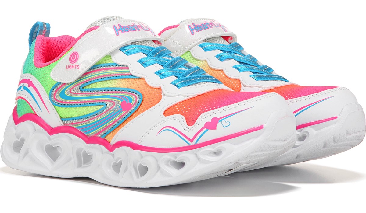 skechers kids white