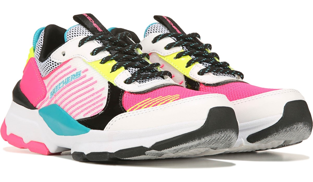 skechers kids white