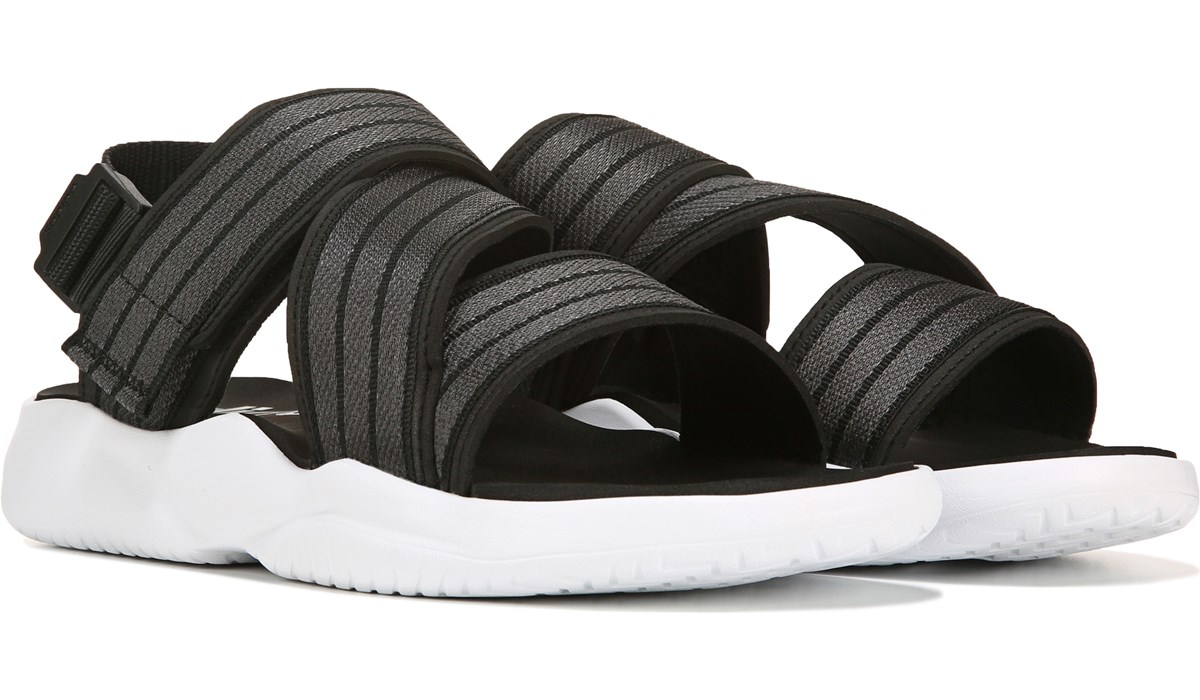 90s black slide sandals