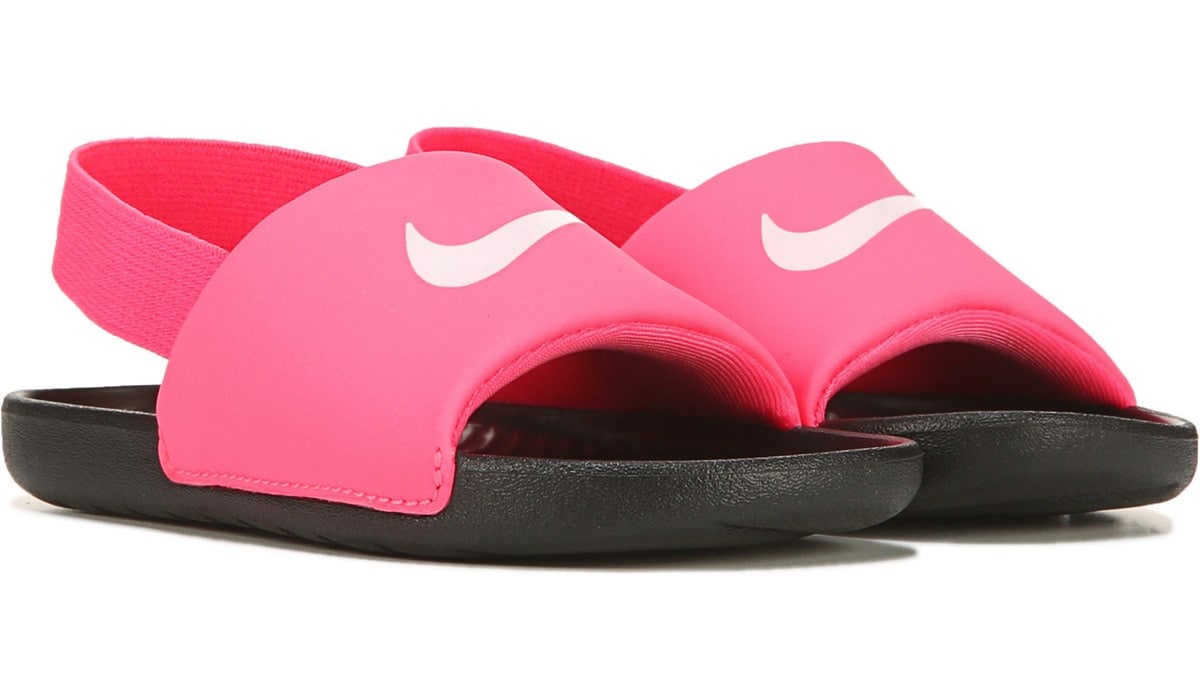 pink nike slides kids