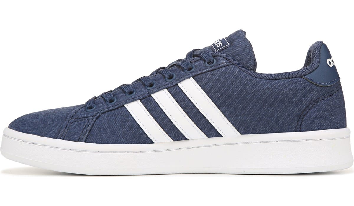 adidas Men's Grand Court Sneaker Navy, Sneakers and Athletic Shoes, Famous Footwear