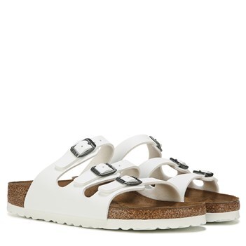 white 3 strap birkenstocks