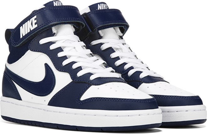 Navy blue nike high tops deals