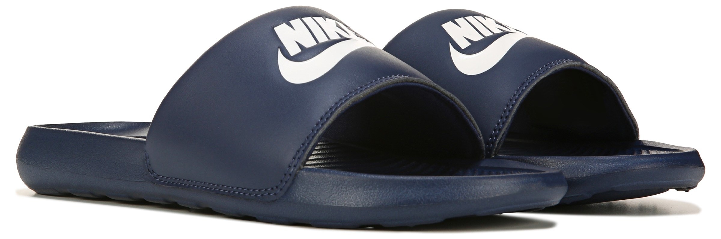Nike navy sliders sales