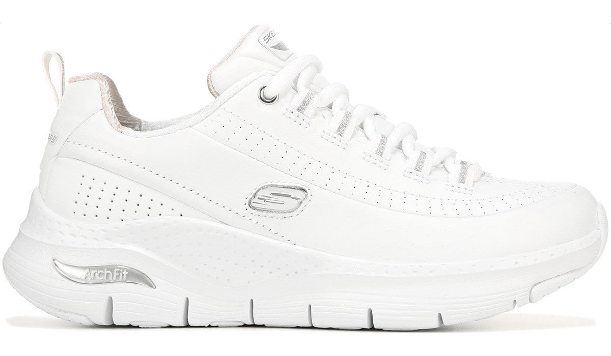 Skechers Women�s Arch Fit Citi Drive Sneaker White Skechers Women�s Arch Fit Citi Drive Sneaker White