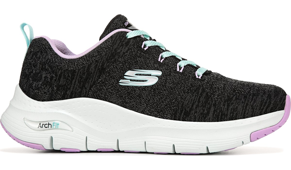 skechers women's arch fit comfy wave sneaker