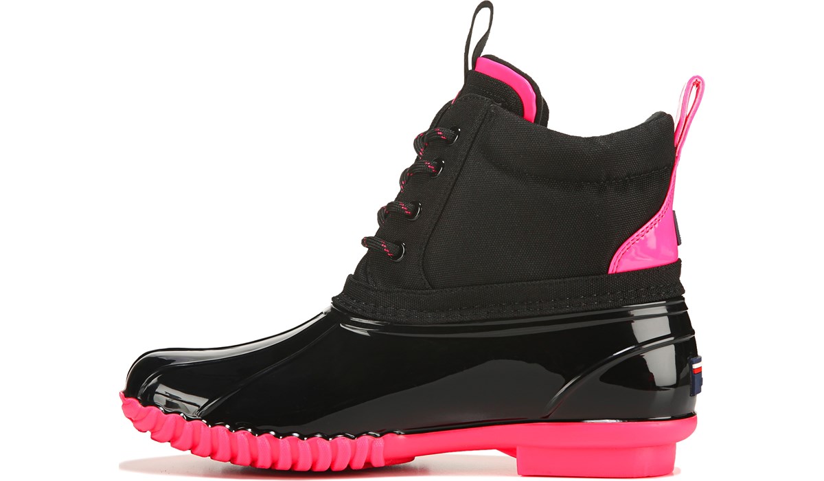 tommy hilfiger pink duck boots