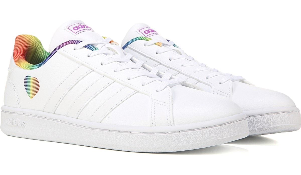 adidas Women's Court Sneaker White, Sneakers and Athletic Shoes, Famous Footwear