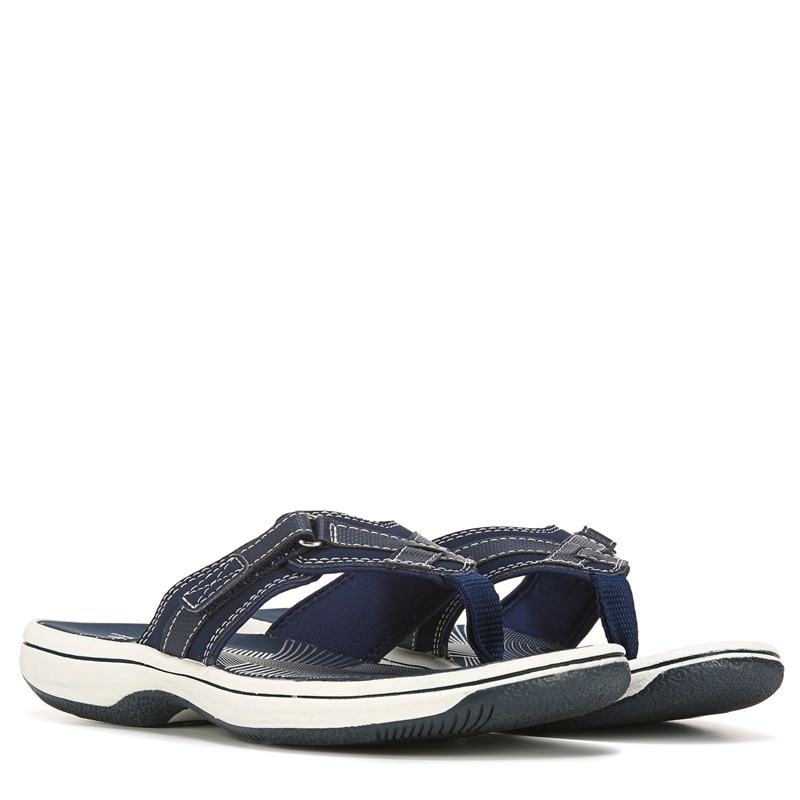 Clarks Women's Breeze Sea Cloudsteppers Flip Flop Sandals (Navy) - Size 11.0 M