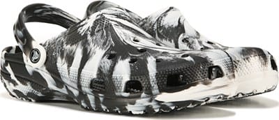 Classic Marbled Clog - Black/White Marble