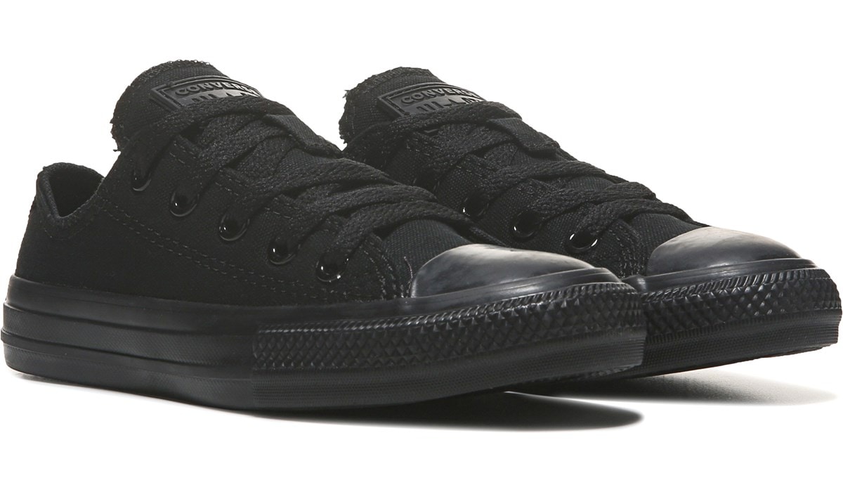 converse black low cut